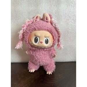 Labubu "hair" braids 2 sets of braids pink and brown